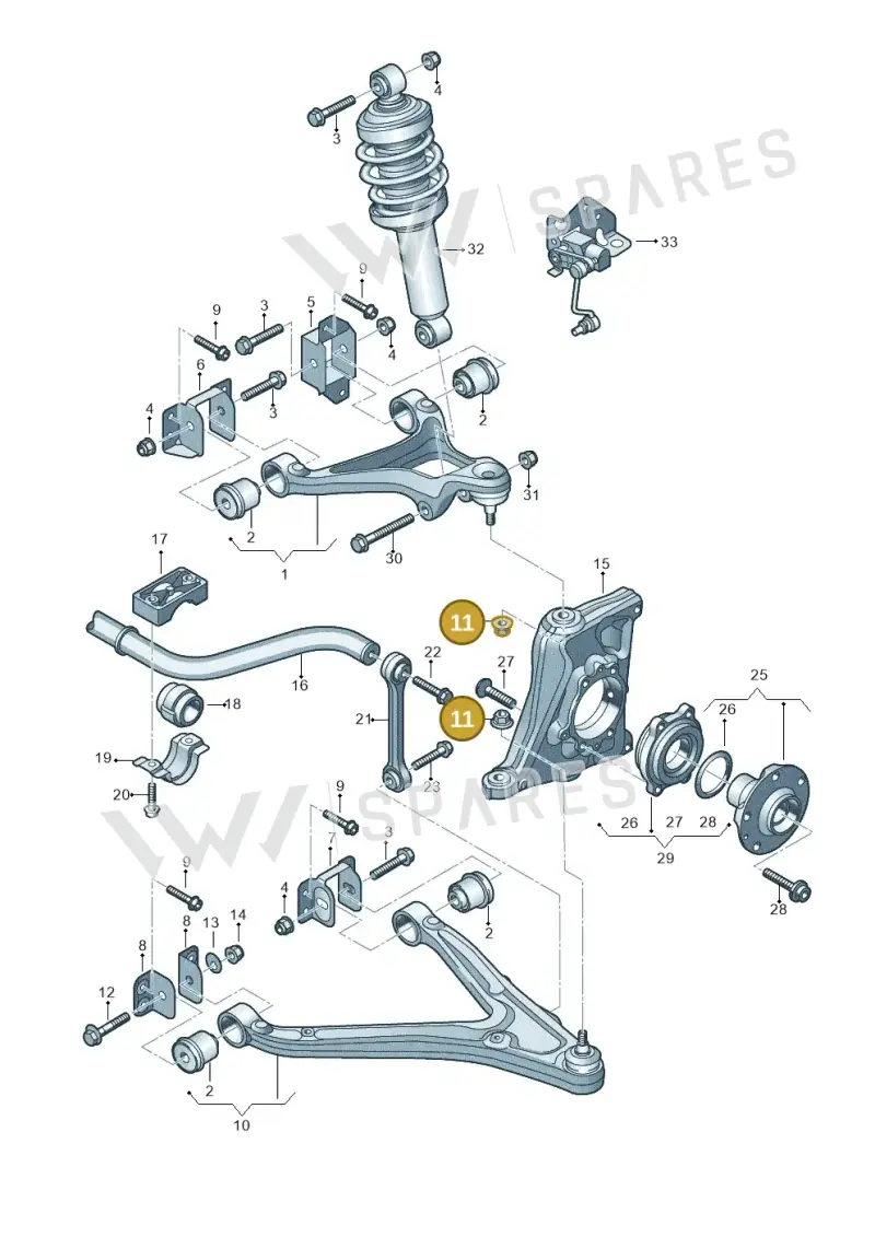 WHT004898 — Audi R8                08> (2007-) diagram 618407100, position 11