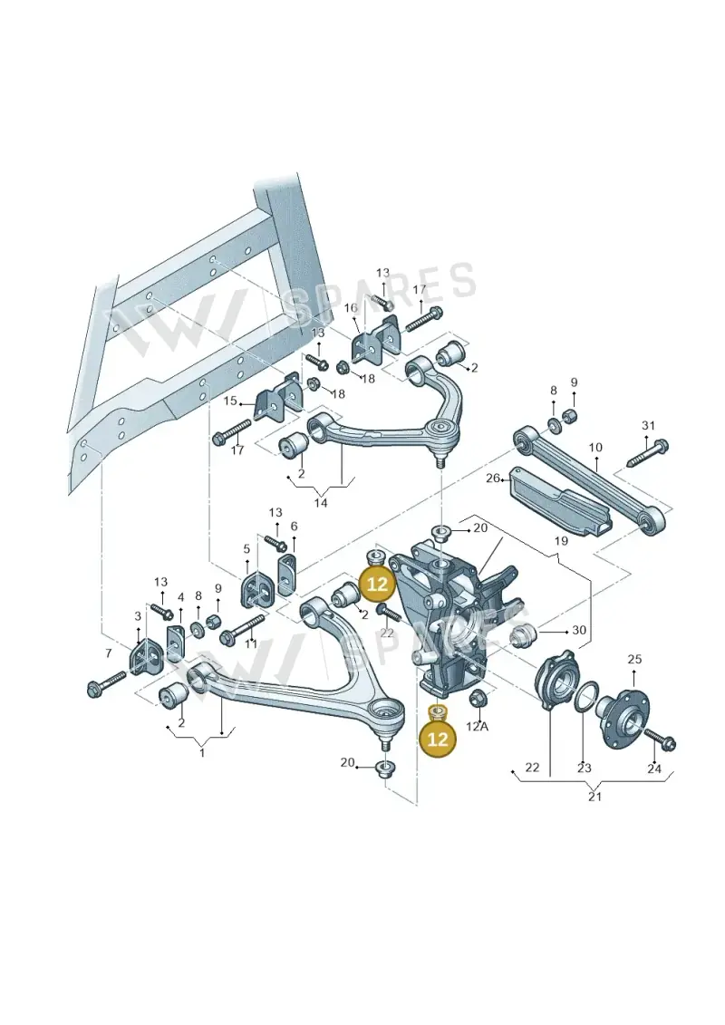 WHT004898 — Audi R8 qu. 5.2 (2012-2015) diagram 618505050, position 12