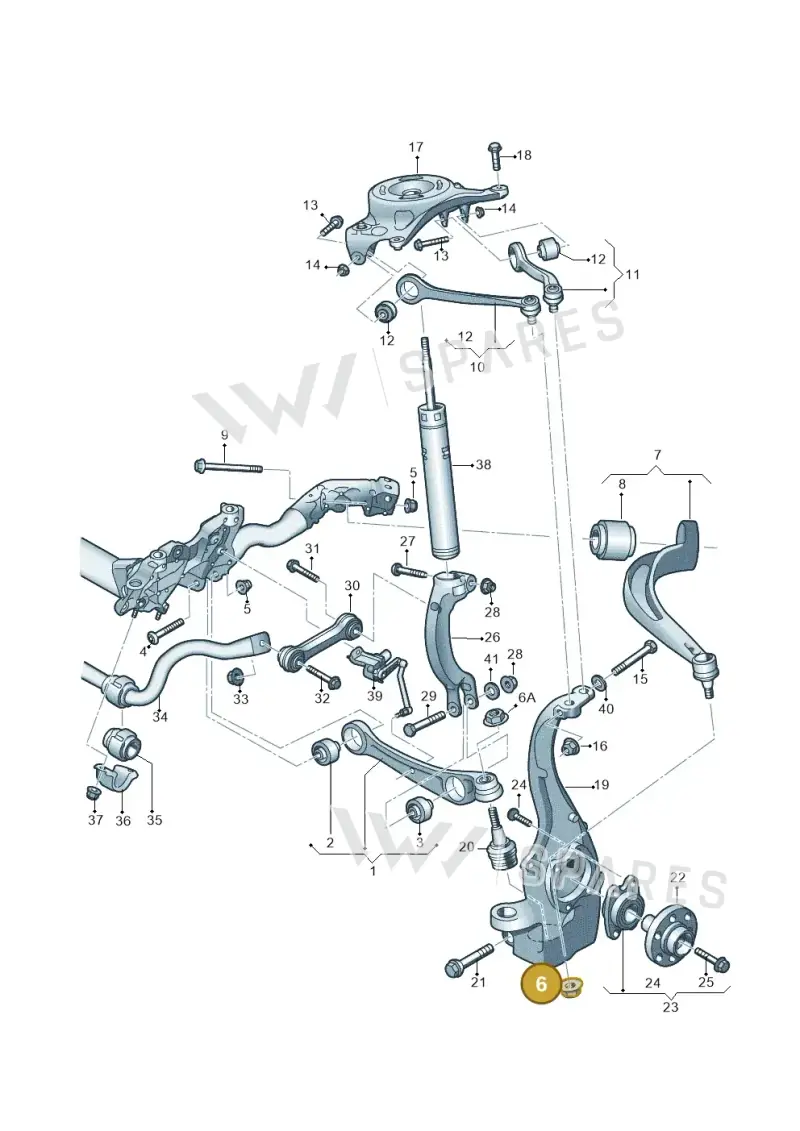 WHT004898 — Audi Q5 qu. 2.0 TDI (2012-2017) diagram 620407000, position 6+6A