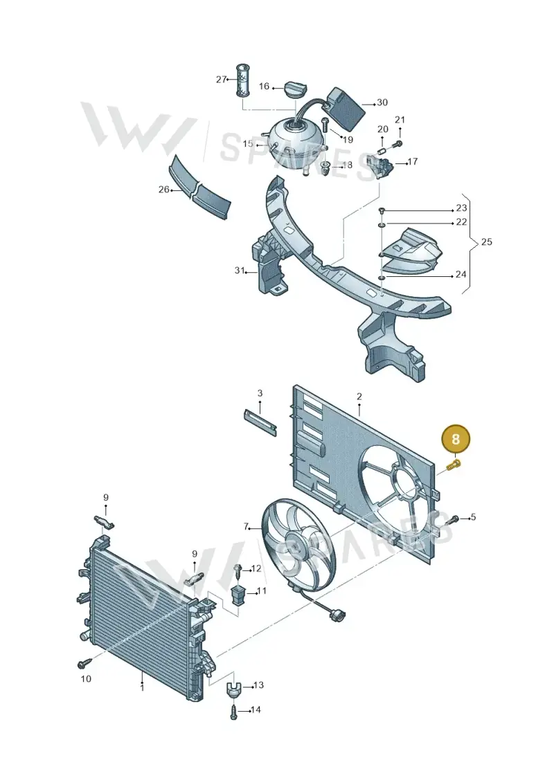 WHT004902 — Volkswagen Transp. caravelle (2011-2015) diagram 679121900, position 8