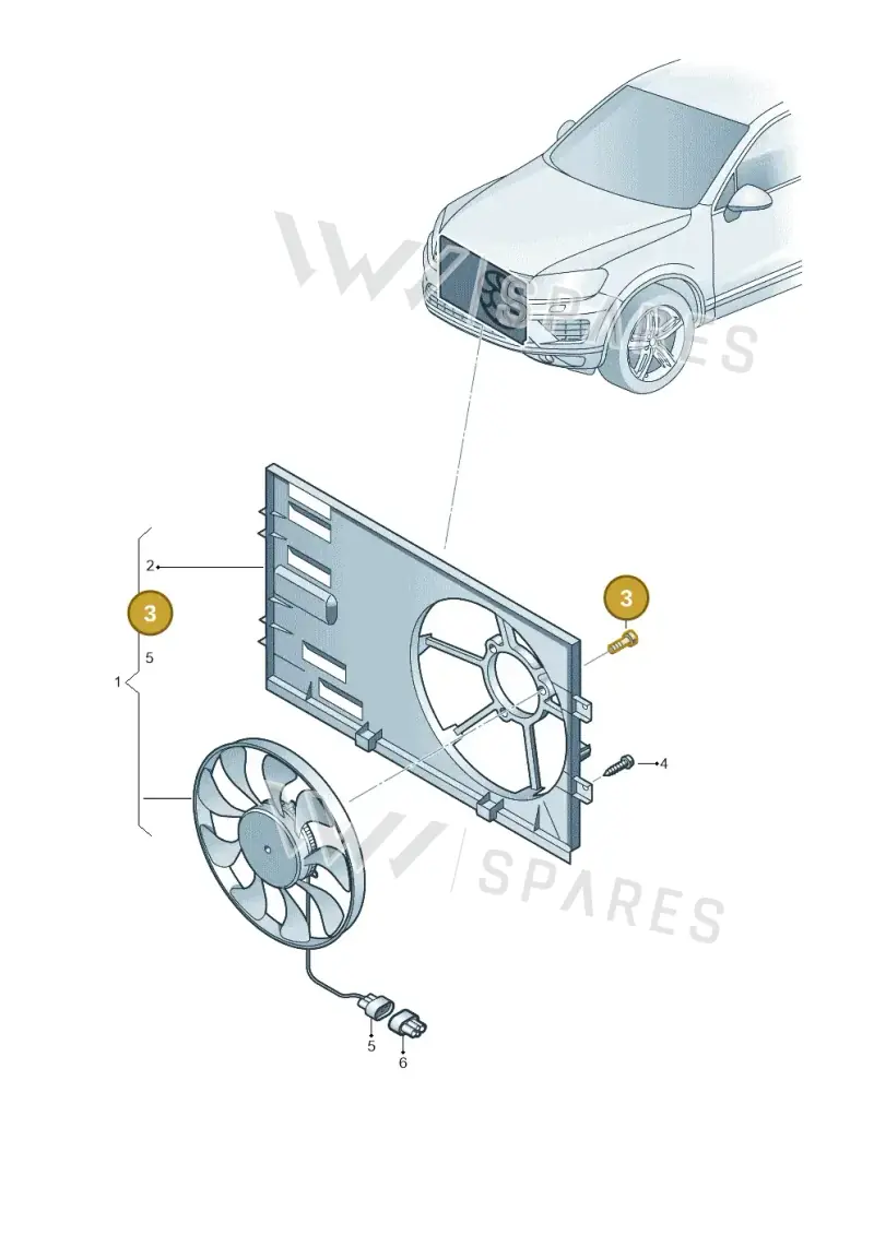 WHT004902 — Volkswagen Touareg BlueMotion (2014-2018) diagram 787959500, position 3