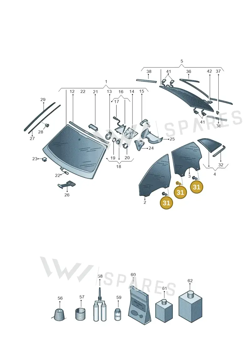 WHT004905 — Audi RS7 Sportback (2019-2025) diagram 435845000, position 31