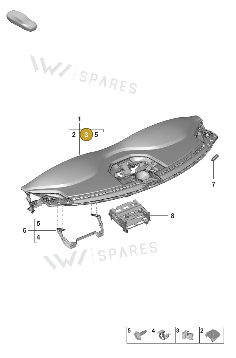 WHT004906 — Porsche 911 (2024-2025) diagram p53809000, position 3