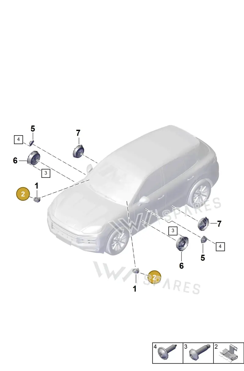 WHT004906 — Porsche Cayenne Coupe (2023-2023) diagram p60914000, position 2