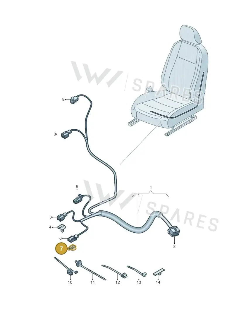 WHT004916 — Volkswagen Taigo (2021-2024) diagram 837972029, position 7