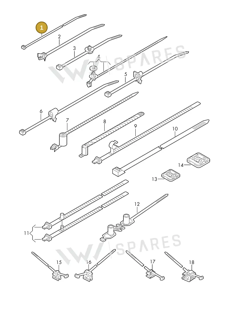 WHT004948 — Volkswagen 1J0 platform diagram 198979100, position 1