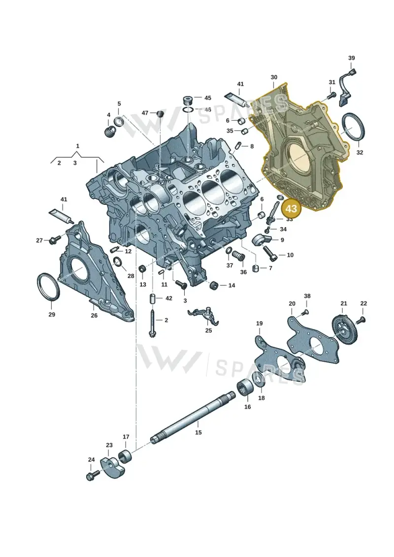 WHT004963 — Audi Q8 (2018-2025) diagram 849103183, position 43