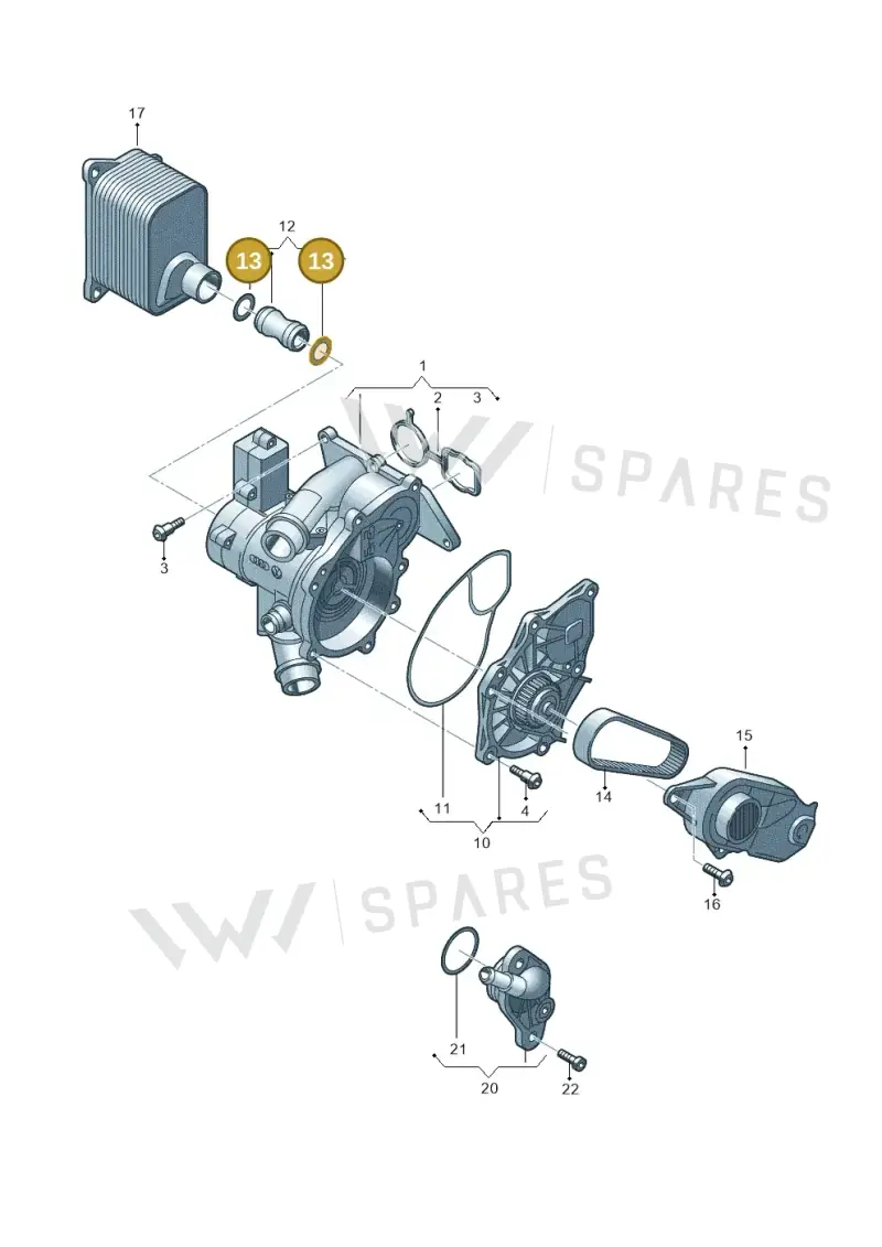WHT004973 — Volkswagen Multivan (2021-) diagram 798121050, position 13