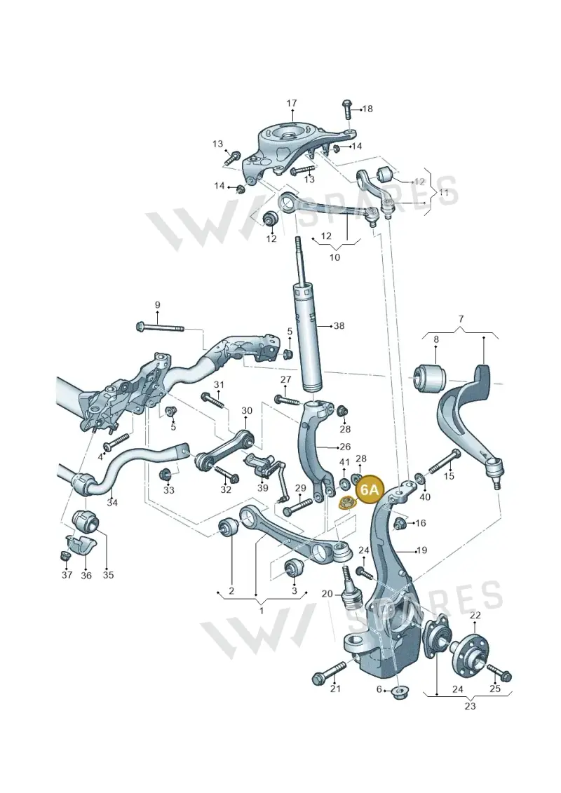 WHT004995 — Audi RS5 Coupe (2010-2015) diagram 620407000, position 6A