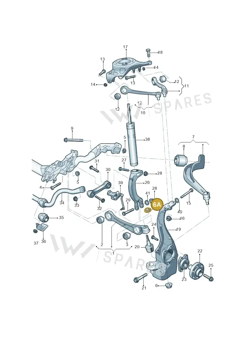 WHT004995 — Audi Q5 (2009-2018) diagram 687407000, position 6A
