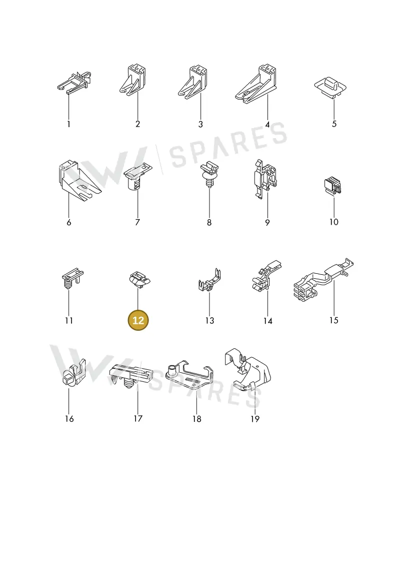 WHT005153 — Audi 1J0 platform diagram 198977110, position 12