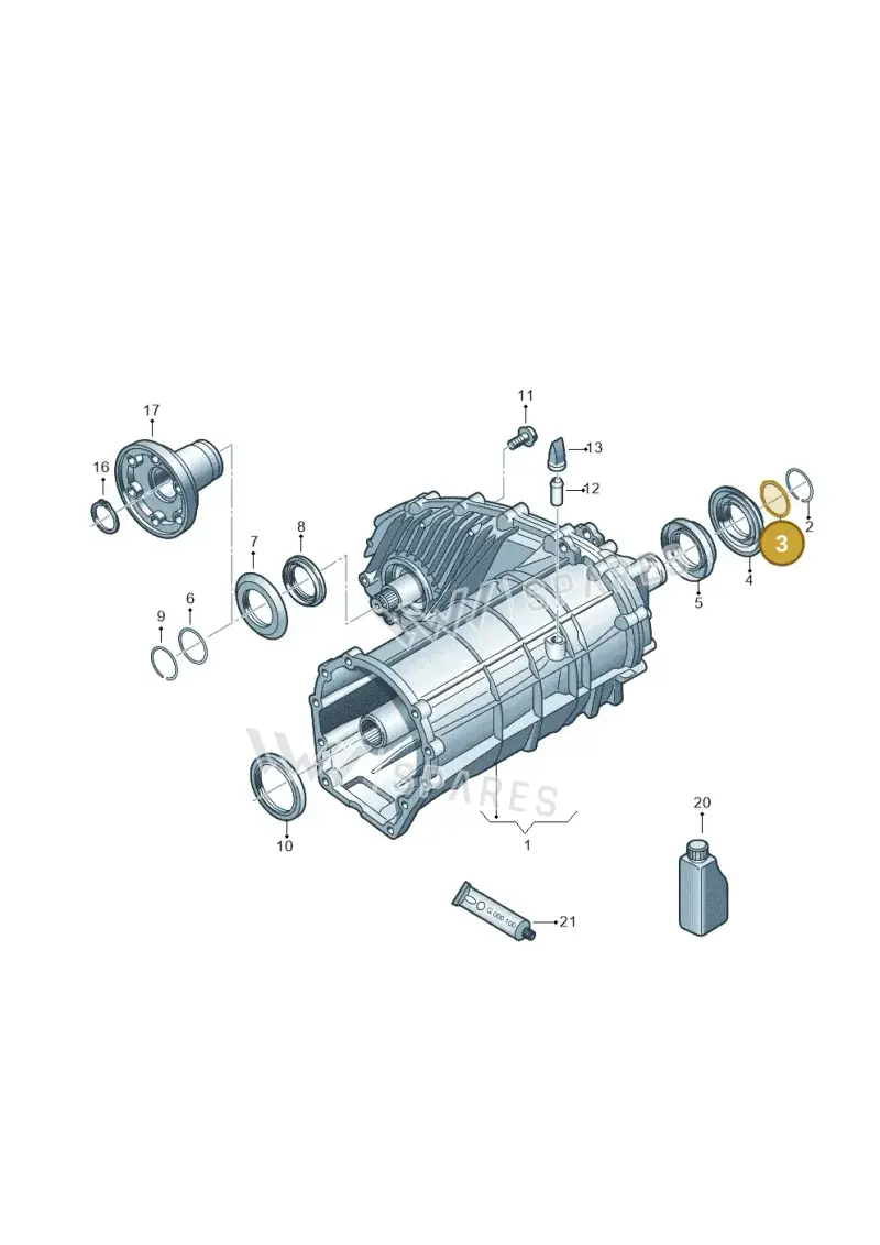 WHT005156 — Volkswagen Touareg BlueMotion (2014-2018) diagram 748341150, position 3