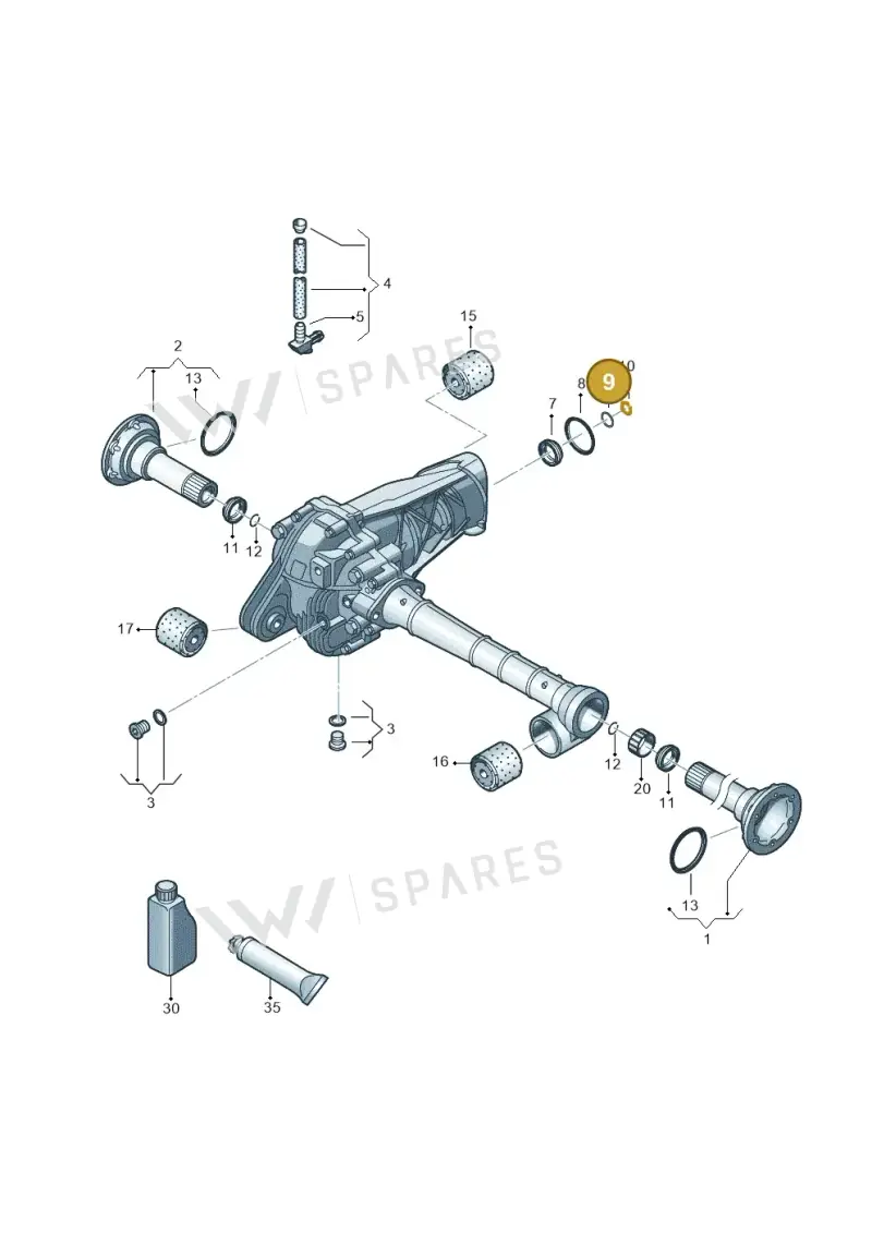 WHT005157 — Volkswagen Amarok twin cab (2022-) diagram 894409030, position 9