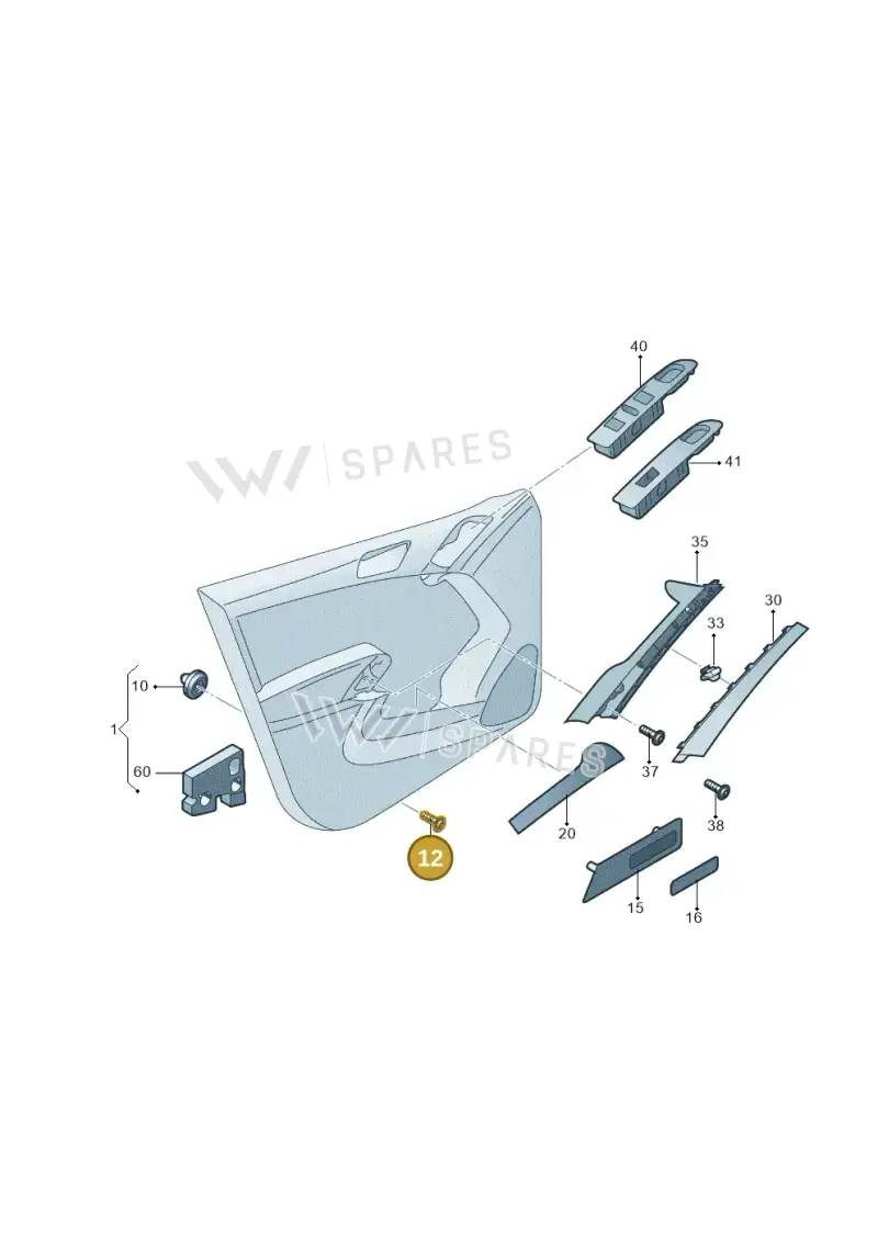 WHT005228 — Volkswagen Tiguan (2009-2019) diagram 688867000, position 12