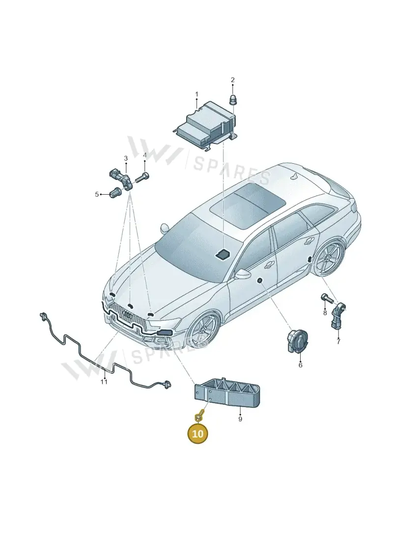WHT005232 — Audi RS4 Avant (2017-2025) diagram 438959300, position 10