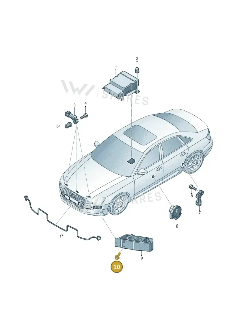 WHT005232 — Audi A4 (2015-2025) diagram 849959300, position 10