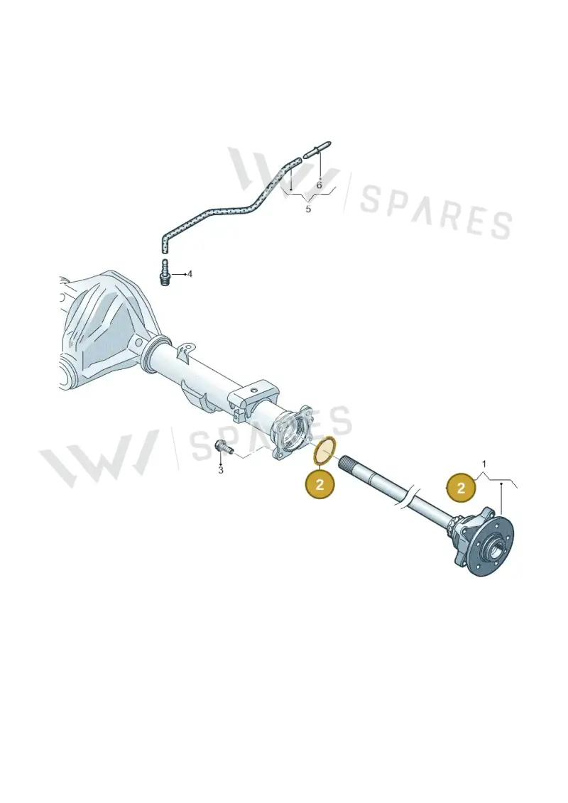 WHT005255 — Volkswagen Amarok twin cab (2012-2016) diagram 683501100, position 2