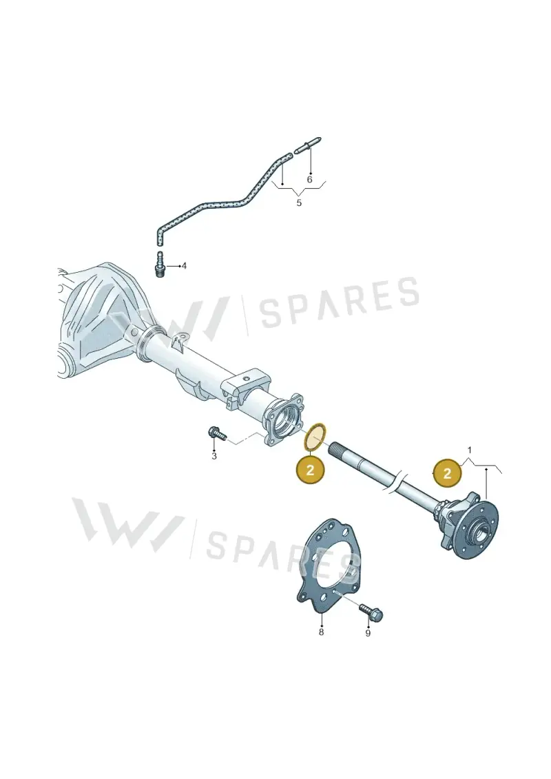 WHT005255 — Volkswagen Amarok twin cab (2022-) diagram 894501100, position 2