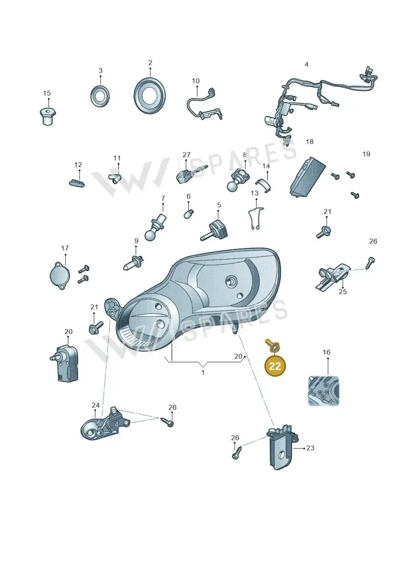 WHT005258 — Skoda Yeti (2009-2013) diagram 666941200, position 22