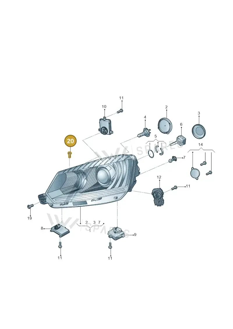 WHT005258 — Skoda Yeti (2013-2017) diagram 767941200, position 20