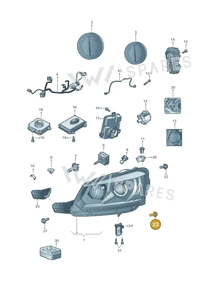 WHT005258 — Skoda Yeti (2013-2017) diagram 779941200, position 23
