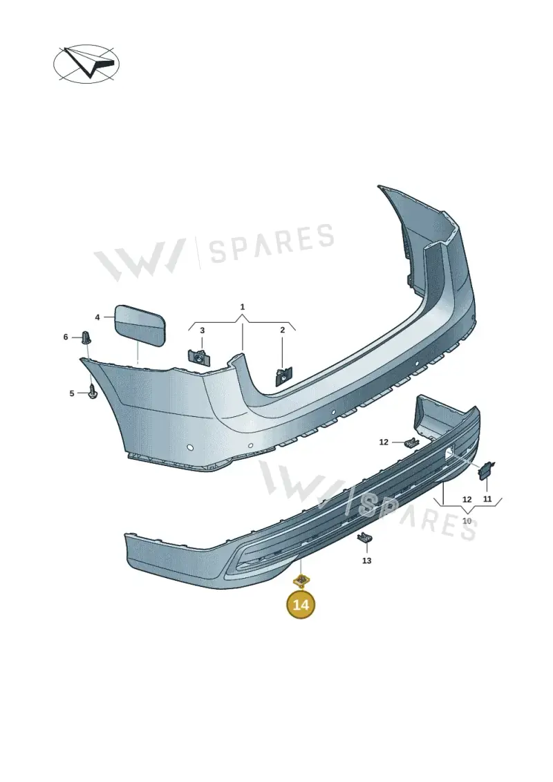 WHT005263 — Volkswagen ID.7 Limousine Pro (2023-) diagram 14b807060, position 14