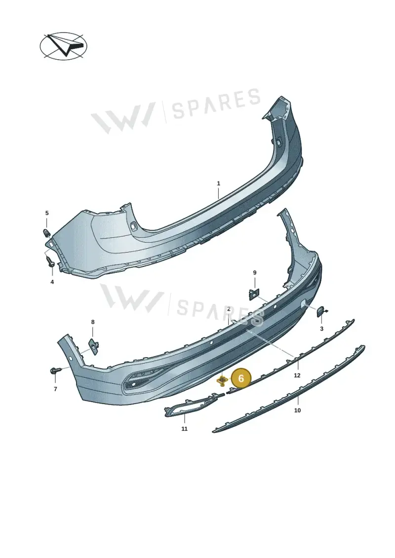 WHT005263 — Volkswagen Taigo (2021-2024) diagram 2f0807060, position 6