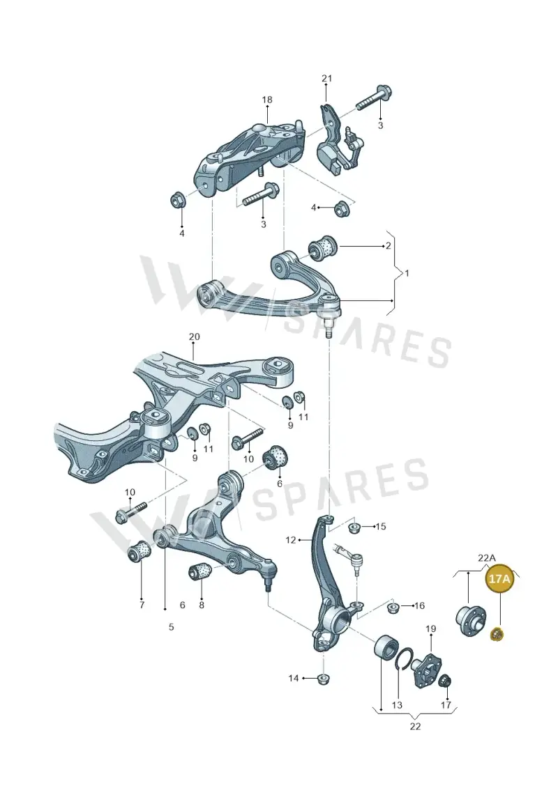 WHT005286 — Volkswagen Touareg                08> (2007-) diagram 274407000, position 17A