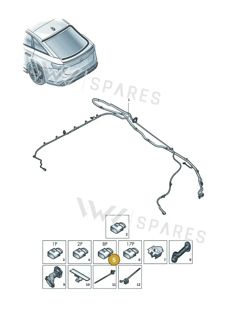 WHT005293 — Volkswagen ID.7 Limousine Pro (2023-) diagram 14b972820, position 5