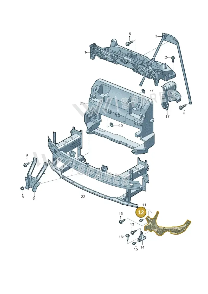 WHT005296 — Audi Q4 Sportback (2021-2025) diagram 89a805000, position 12