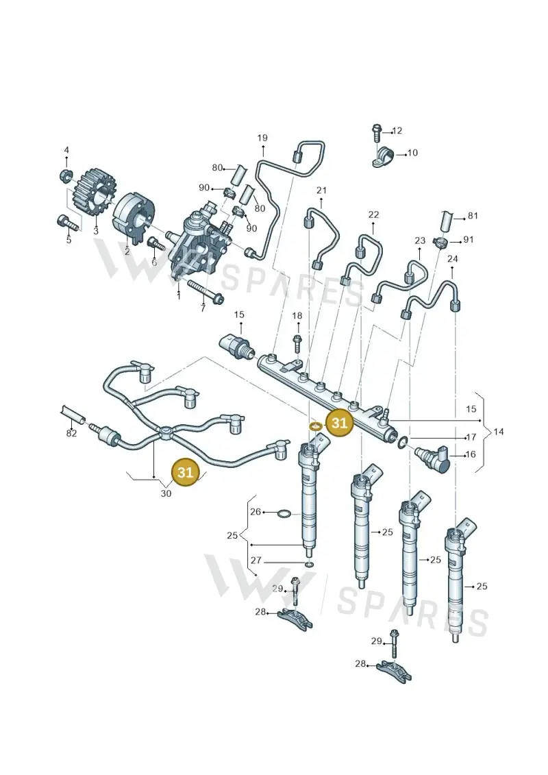 WHT005302 — Volkswagen Amarok twin cab (2022-) diagram 683130450, position 31