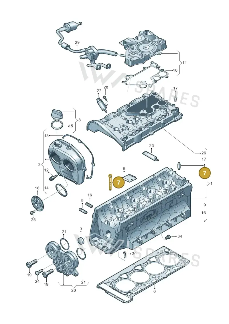 WHT005305 — Audi A5 Sportback (2016-2020) diagram 849103250, position 7