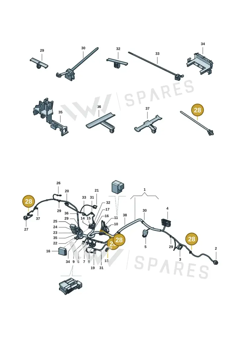 WHT005317 — Volkswagen Amarok twin cab (2022-) diagram 2ha971084, position 28