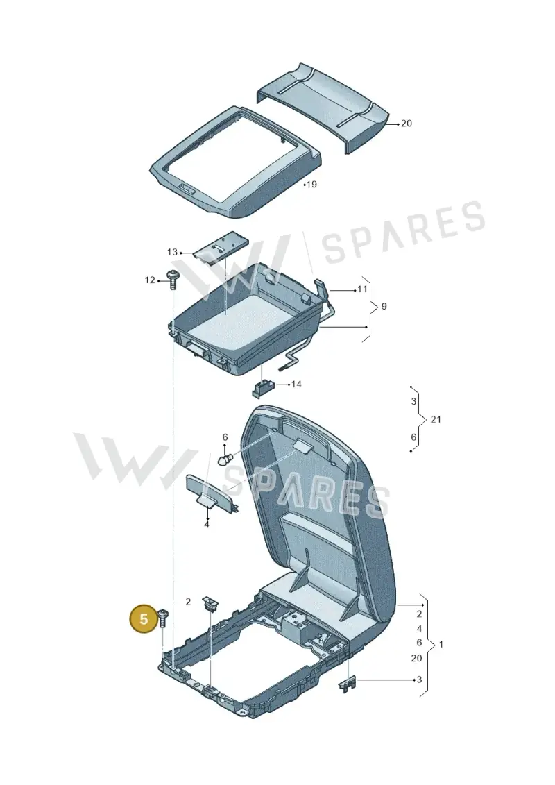WHT005337 — Audi A8 (2013-2018) diagram 771863600, position 5