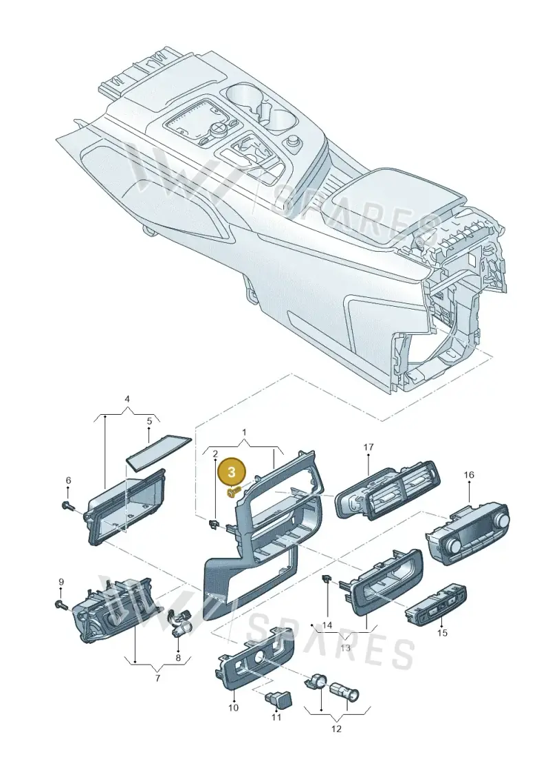 WHT005338 — Audi Q7 (2015-2025) diagram 859863560, position 3