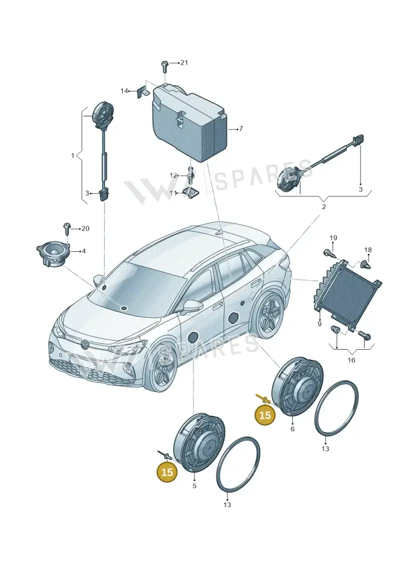 WHT005353 — Volkswagen ID.4 Pro (2020-2023) diagram 11a035035, position 15