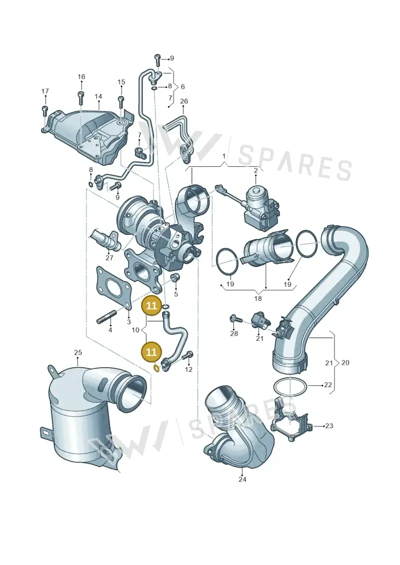 WHT005363 — Volkswagen Golf 2.0 (2016-2020) diagram 747145520, position 11