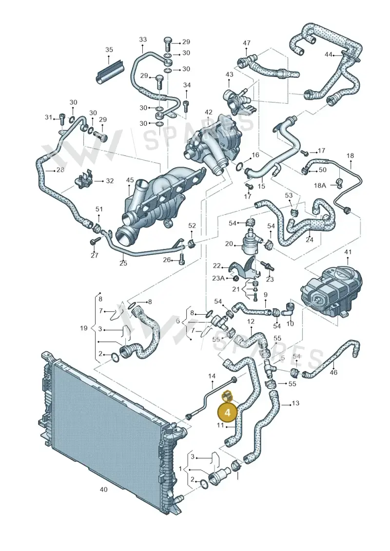 WHT005366 — Audi A6 2.0 tdi (2010-2015) diagram 717121110, position 4