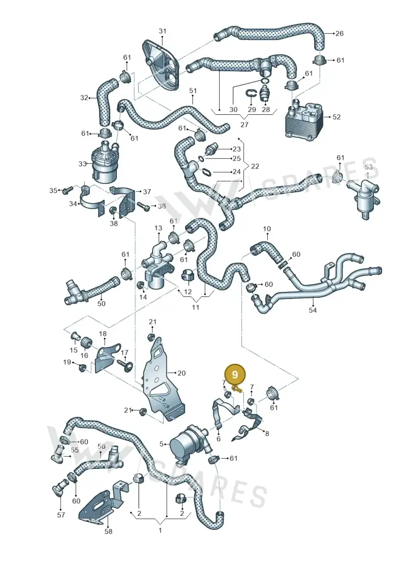 WHT005371 — Audi Q7 (2015-2025) diagram 859121160, position 9