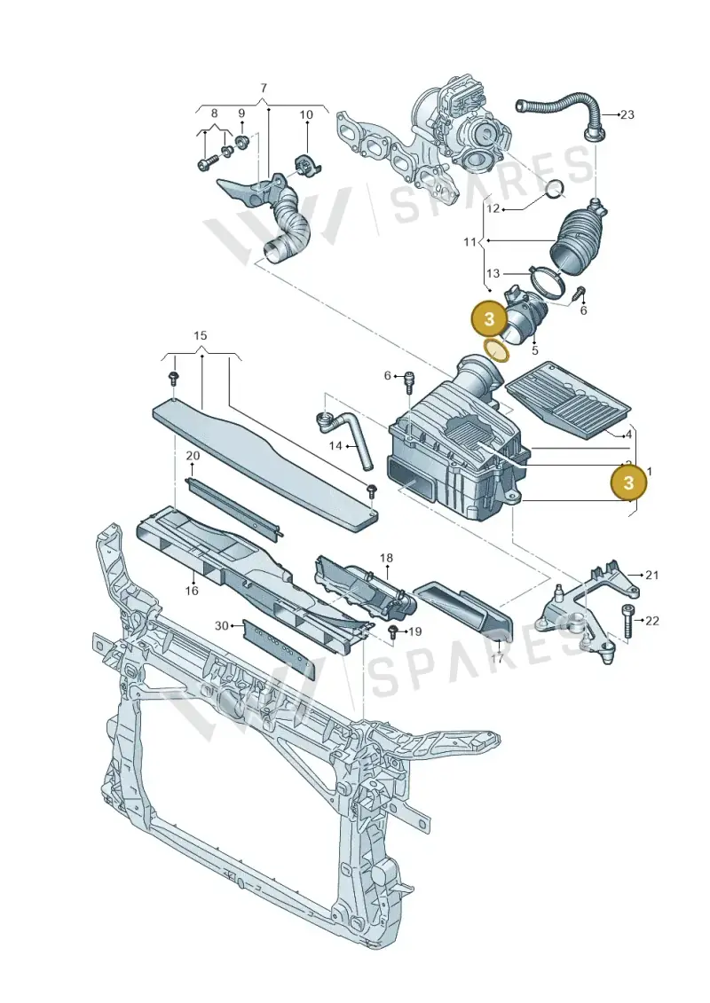 WHT005376 — Volkswagen Passat estate (2023-) diagram 793129060, position 3