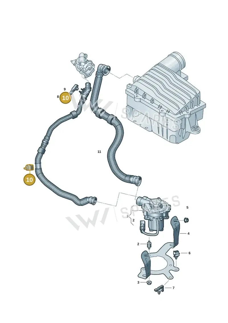 WHT005377 — Volkswagen Multivan (2021-) diagram 7t0131020, position 10