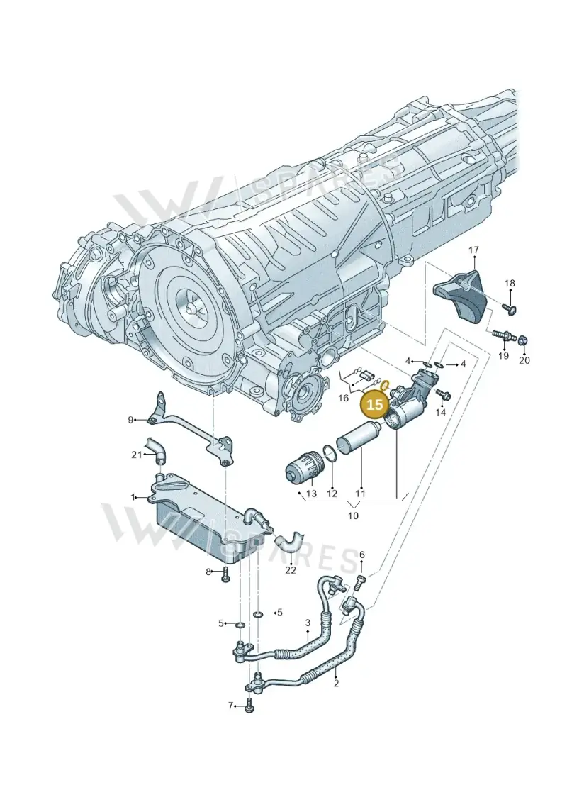 WHT005379 — Volkswagen Phideon (2016-2023) diagram 251317500, position 15