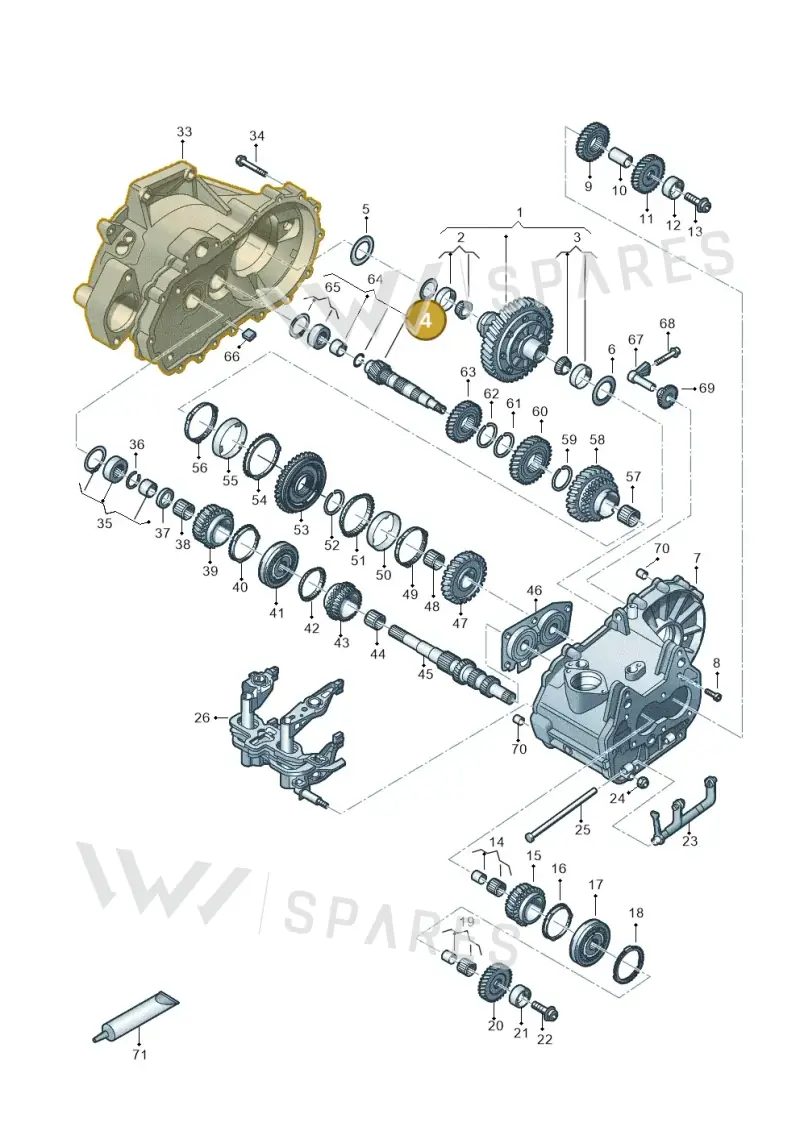 WHT005403A — Volkswagen Polo 1.0 BlueMotion (2017-2024) diagram 495300120, position 4