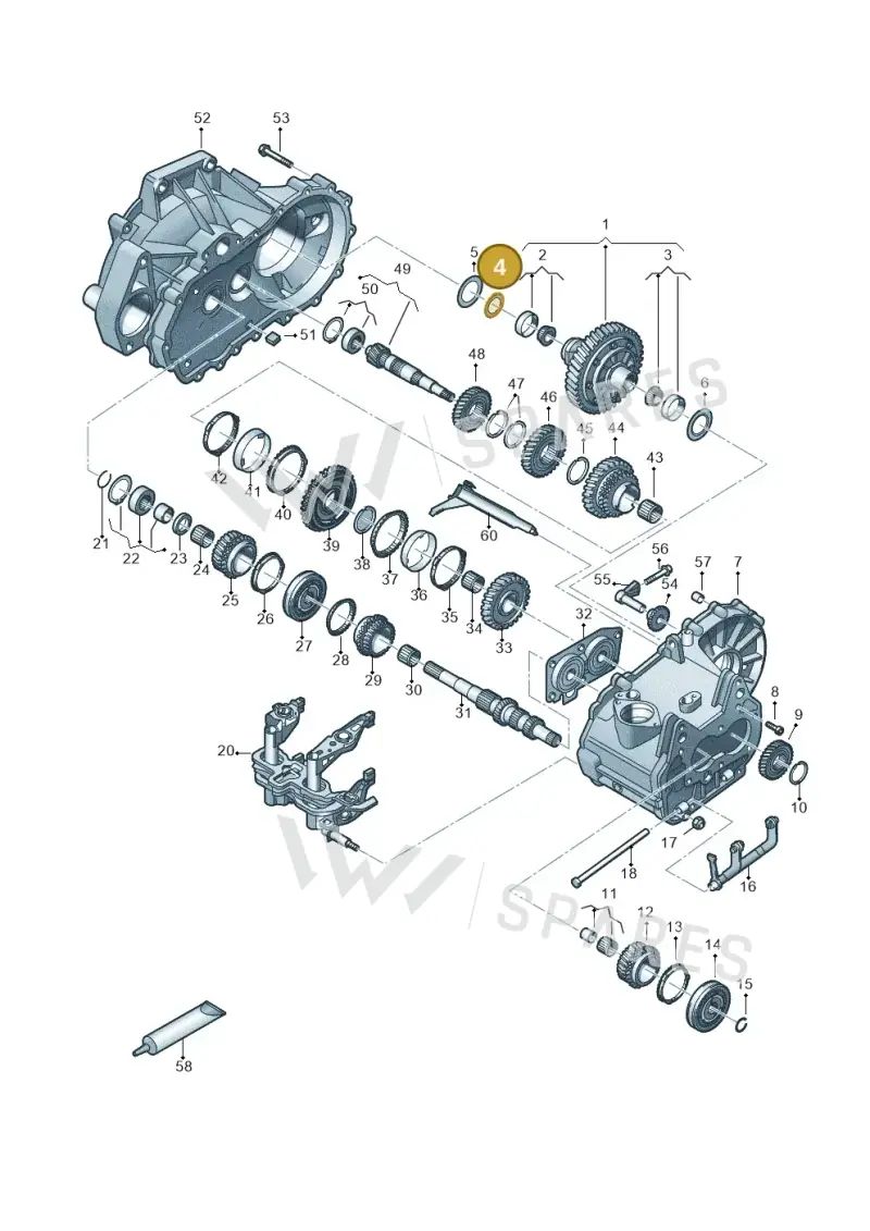 WHT005403A — Volkswagen Taigo (2021-2024) diagram 837305030, position 4