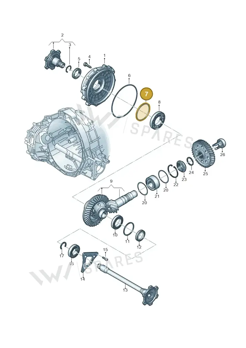 WHT005419AE — Audi Q5 (2016-2025) diagram 849409120, position 7
