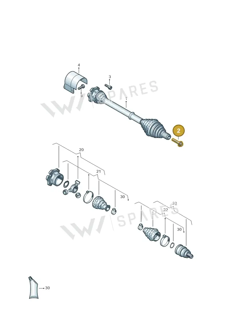 WHT005437 — Volkswagen T-Roc BlueMotion (2017-2024) diagram 827407200, position 2