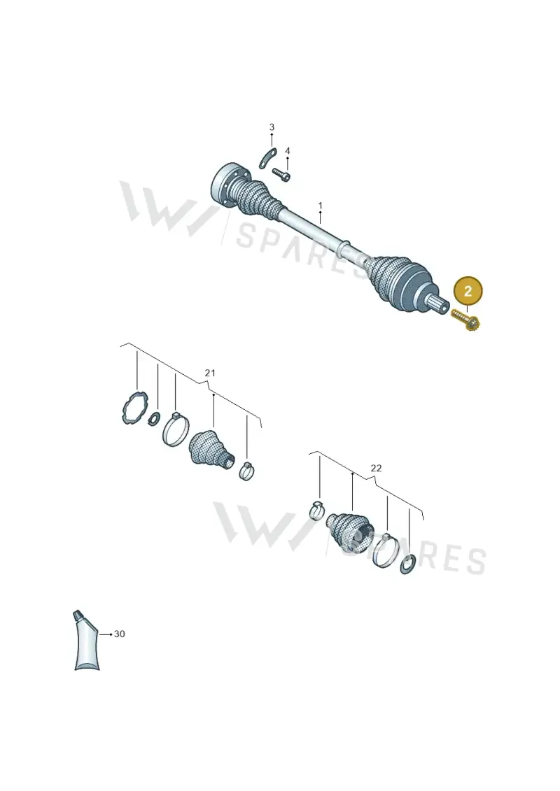 WHT005437A — Volkswagen Passat estate (2023-) diagram 3cm501012, position 2