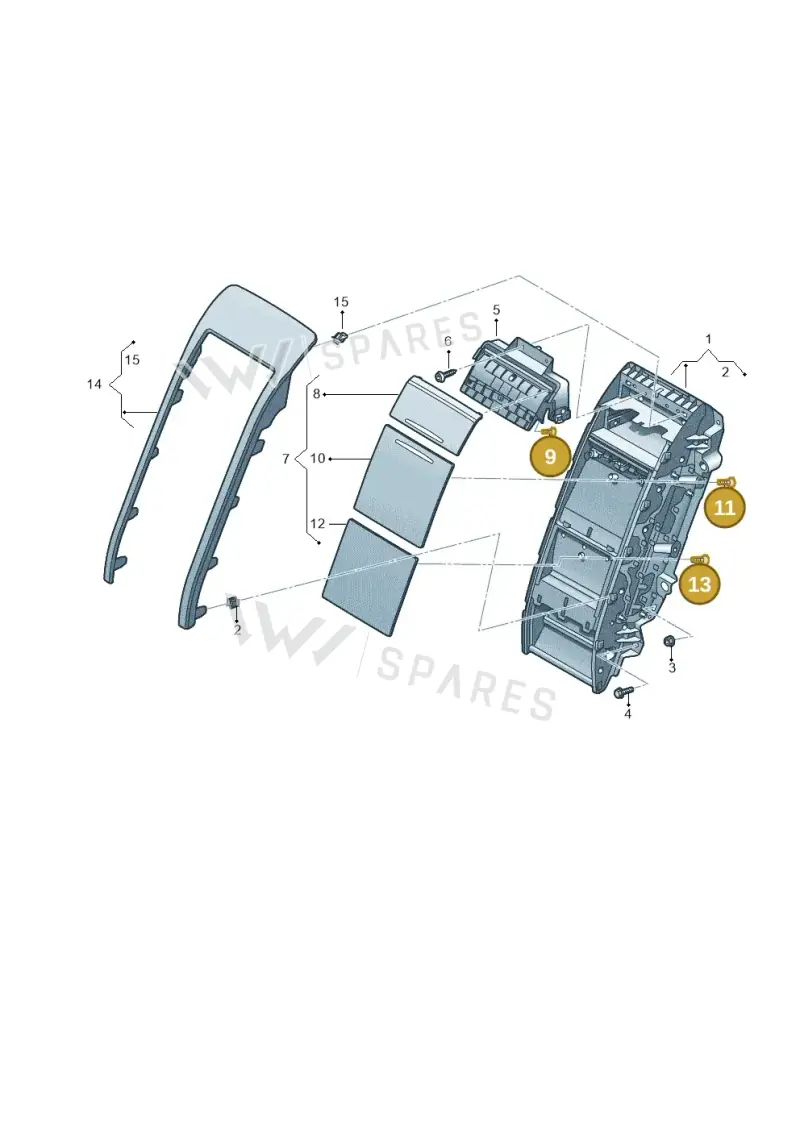WHT005452 — Audi A8 (2013-2018) diagram 771863560, position 9+11+13