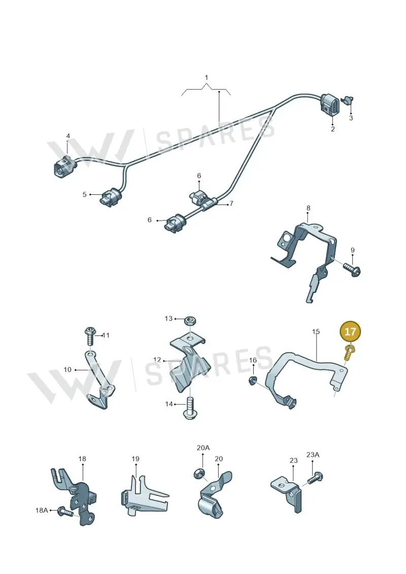 WHT005457 — Audi RS6 Avant (2013-2018) diagram 758971620, position 17