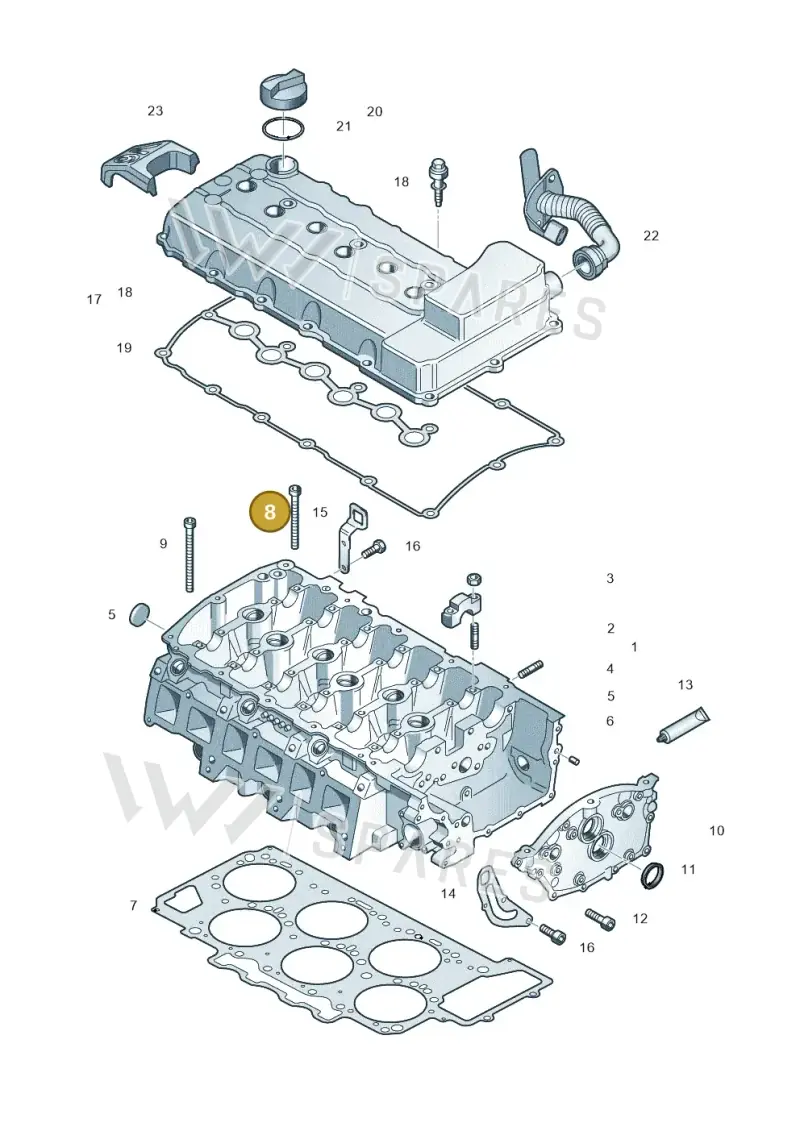 WHT005465 — Volkswagen Phaeton 4motion (2010-2016) diagram 667103400, position 8